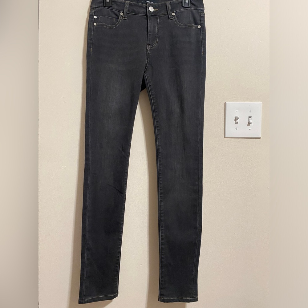 Liverpool Womens 4 Black Jeans Stretch Skinny Zip Up SOFT DENIM Jegging 31inseam